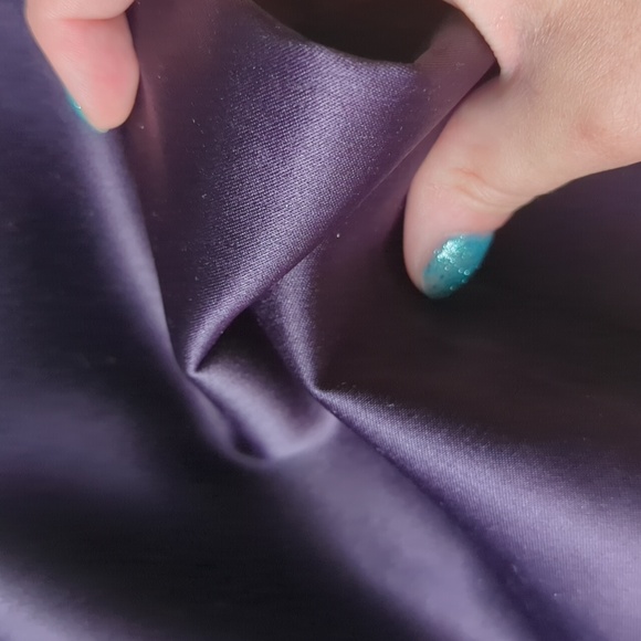 Dark purple satin pants - Picture 11 of 11